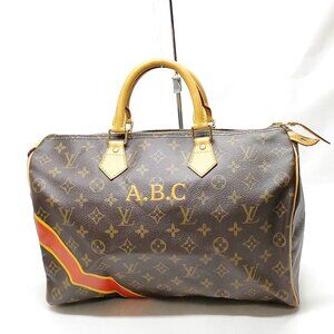 Authentic Louis Vuitton Speedy 35 Brown Monogram Hand Bag mn696-012226